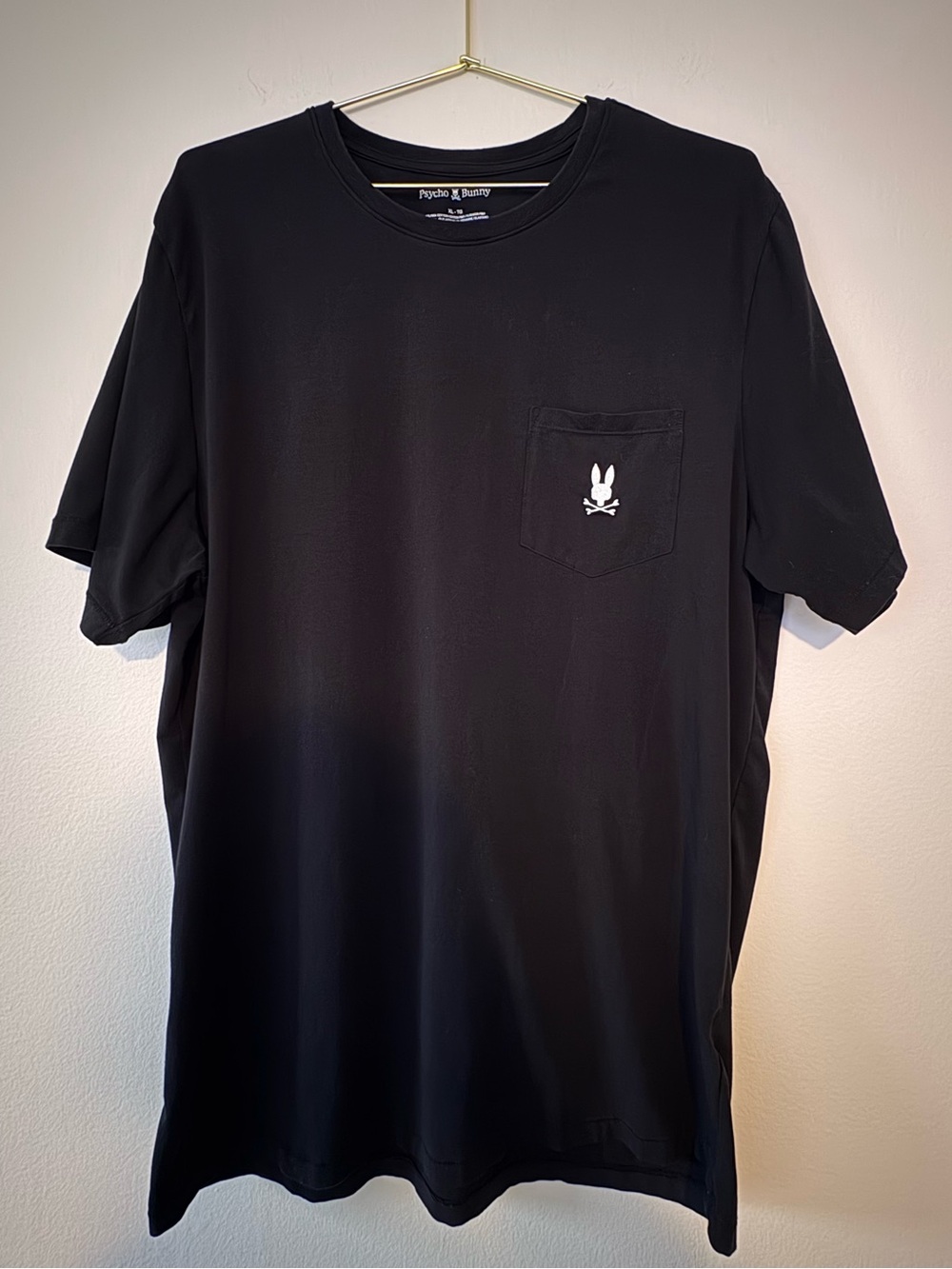 Psycho Bunny Black Pocket Logo Tee Shirt XL
